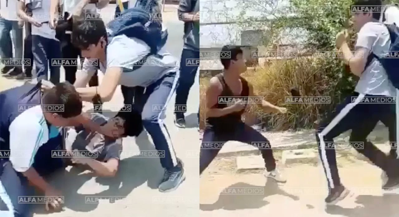 VIDEO: Otra pelea entre jovenes en secundaria de La Cantera