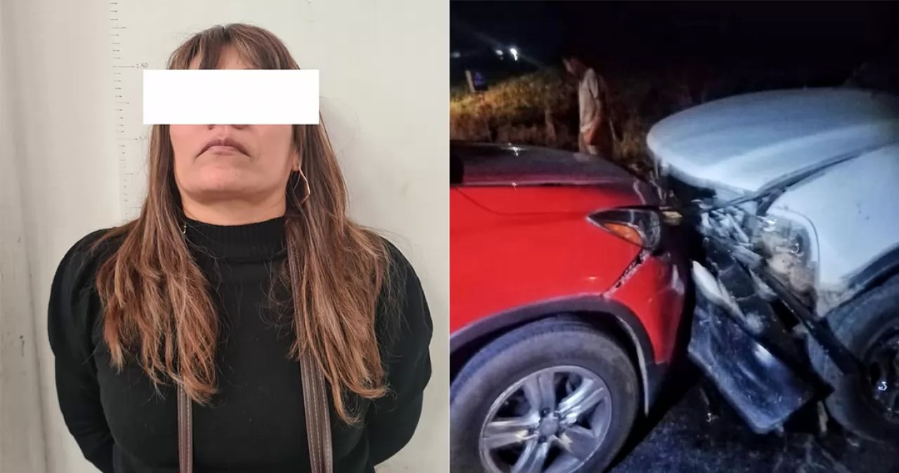 Mujer provoca accidente en aparente estado de ebriedad