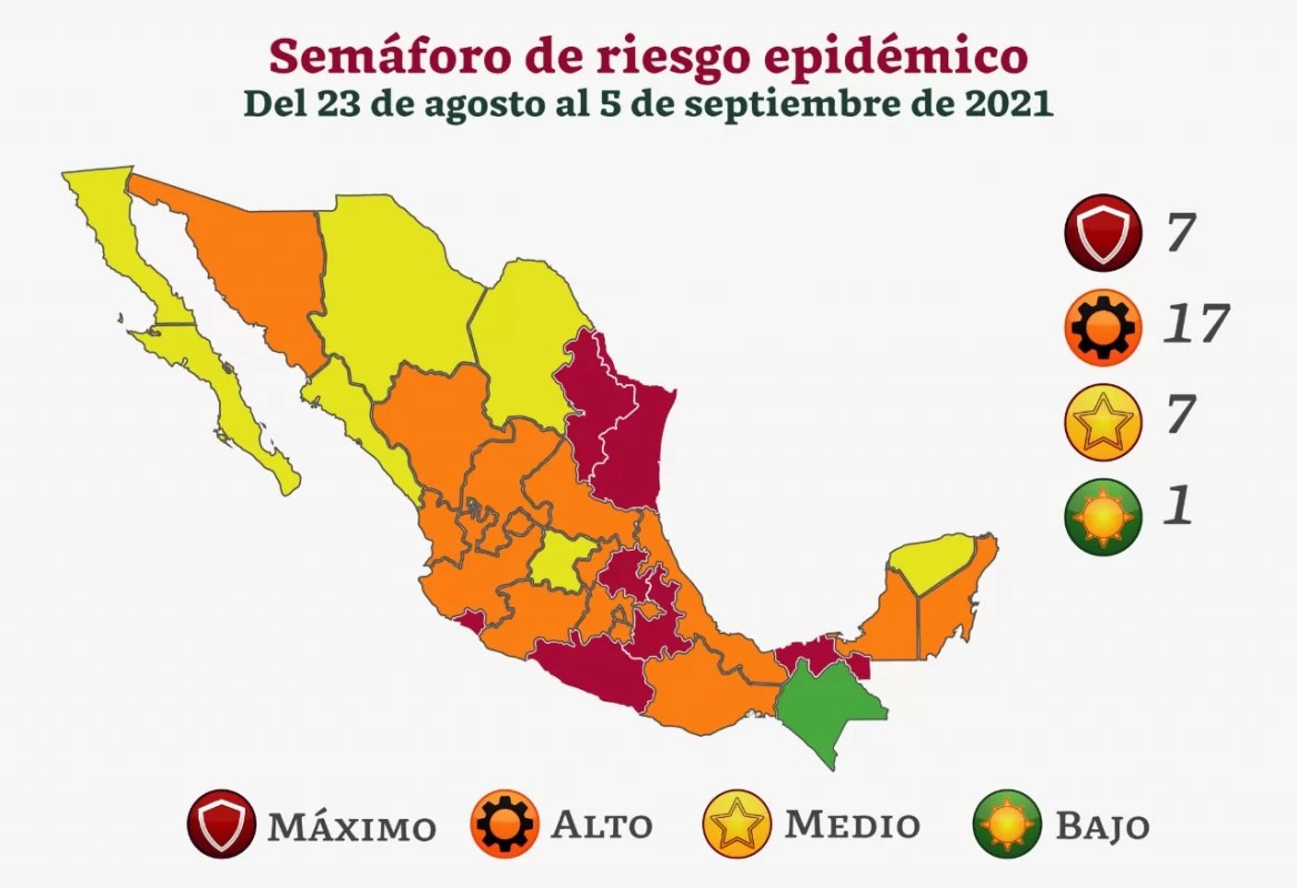 De vuelta al naranja: Disminuye riesgo de contagio en Nayarit