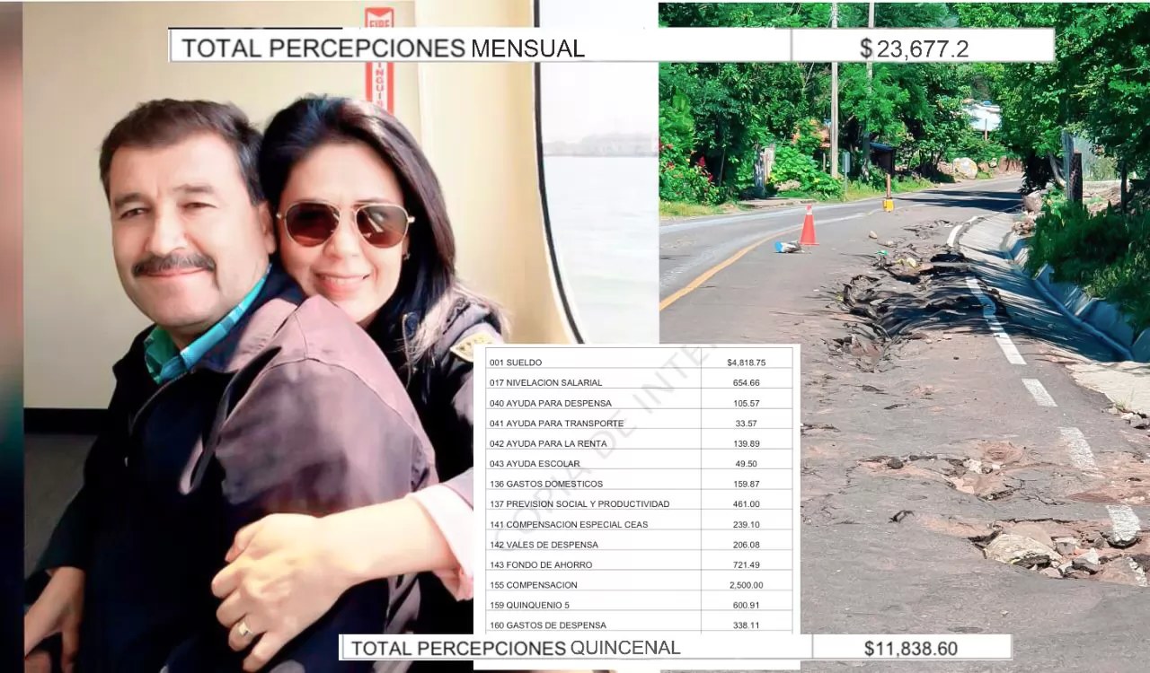 Jubila con sueldazo alcalde a su esposa