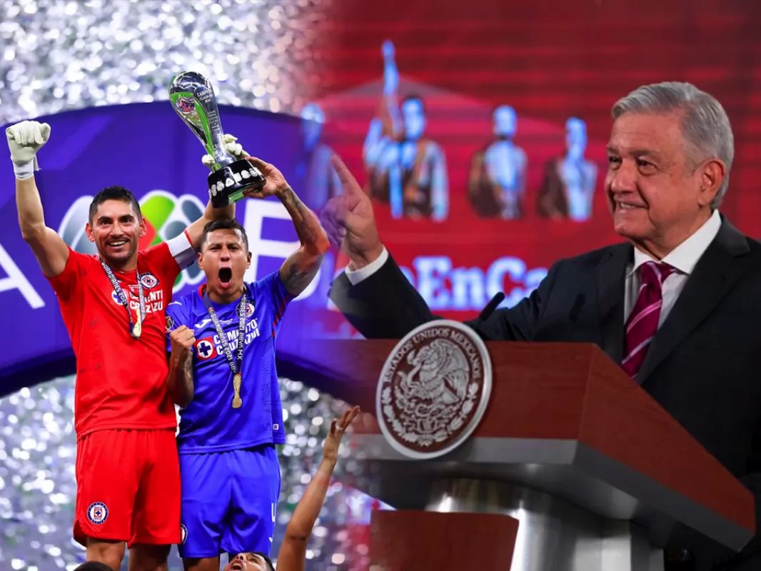 \"Se acabó el embrujo\": AMLO felicita al Cruz Azul por su campeonato