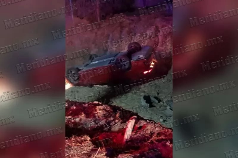 ¡“la libraron de milagro”; se volcaron atrás del cuc!