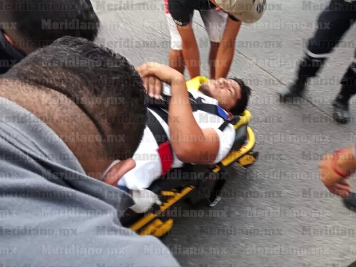 Motociclista herido tras accidente frente al bar \"Pkdo\"