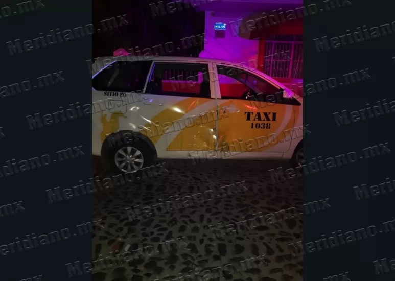 ¡taxista arremangó a un motociclista!