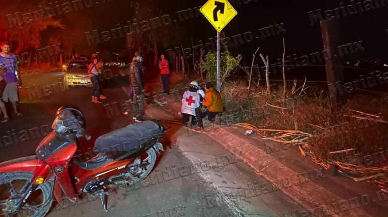Tres personas lesionadas tras jugar en motocicleta en Francisco I. Madero