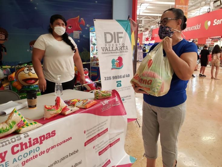 Instala DIF Centros de Acopio en Apoyo a Tabasco y Chiapas