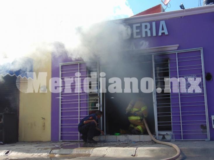 En Xalisco Nayarit, fuego acabó con lavandería