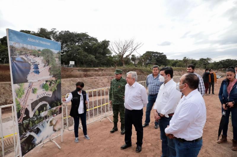 Garantiza AMLO recursos para la construcción de la Segunda etapa del Canal Centenario