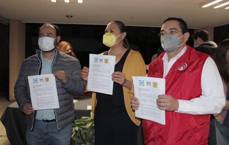 PAN, PRI y PRD, registran coalición \"va por Nayarit\"