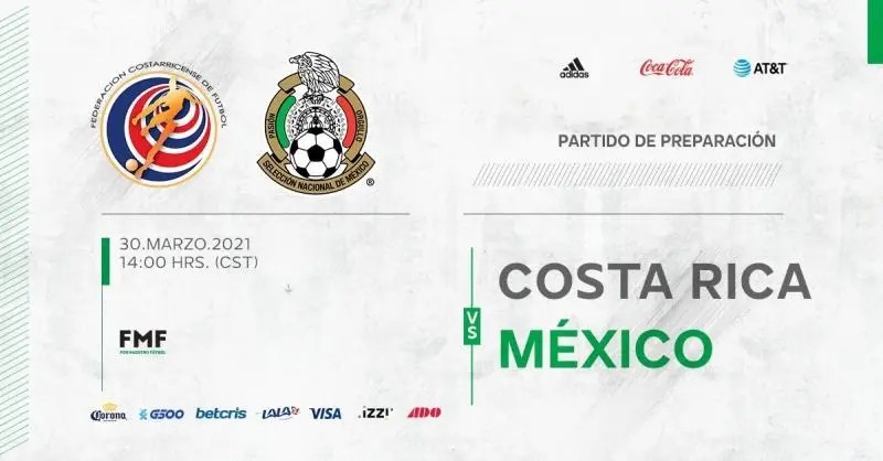 México enfrentará a Costa Rica en duelo amistoso